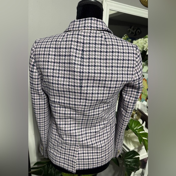 J.Crew Woolblend Schoolboy Houndstooth Blazer-Preloved - Picture 7 of 9